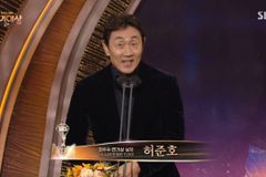 ‘SBS 연기대상’ 허준호 “하나님께 영광, 아내 기도 감사”