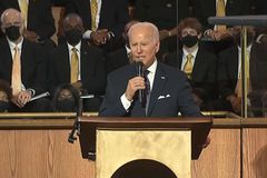 바이든, 마틴 루서 킹 교회서 민주주의 강조