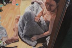 ‘쪽방촌 노숙인들’ 주제로한 그림, 미술박람회에 출품