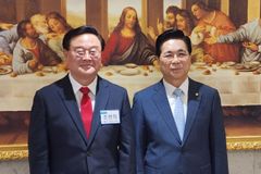 조전혁 전 의원, 여의도순복음교회서 주일예배