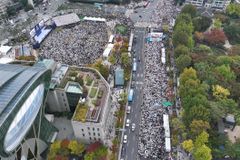 [10.27 고화질 항공사진 모음] 축소 보도하는 언론들… 이렇게 모였는데도?