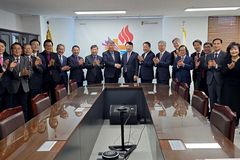 예장 합동과 통합 임원진 연합예배 드려