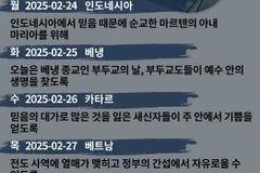 [순교자의소리] 금주의 중보기도(2/24~3/2)