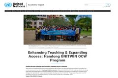 한동대 OCW 프로그램, UN 뉴스레터에 우수 사례로 소개