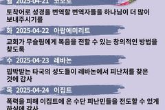 [순교자의소리] 금주의 중보기도(4/21~4/26)