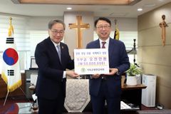 김정석 감독회장, 통합·합동에 산불 피해 교회 지원금 5천만 원씩