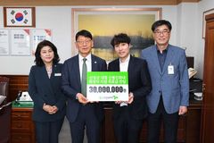 여의도침례교회 등 교회 4곳, 산불 피해 복구 성금 전달