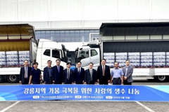 강릉, 100년 만의 가뭄…침례교 사회봉사단 생수 2만 병 전달