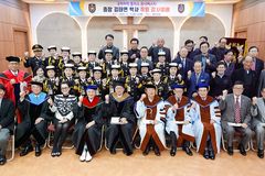 국제마약폴리스유니버스티, 김태연 총장 취임 감사예배 드려