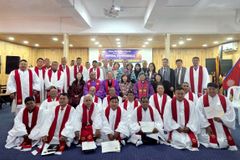 김정석 감독회장, 네팔감리교회 목사안수식 집례