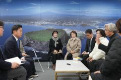 제주도민 대표단, 국민대회 전 오영훈 도지사와 면담