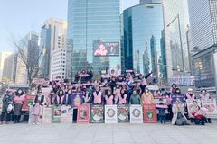 태아 사랑 크리스마스 생명 존중 캠페인, 강남역에서 현대약품까지