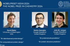 단백질 연구 혁신한 AI·생명공학 전문가들, 노벨 화학상 공동 수상