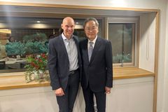 김정석 감독회장, 국제월드비전 앤드류 몰리 총재와 환담