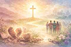 십자가는 오늘도 깨어진 삶을 다시 이어 붙인다