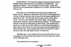 美 트럼프 대통령, 프랭클린 그레이엄 목사 편지 공개