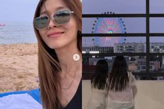 원더걸스 출신 선예, 세 딸과 속초 가족여행 근황 공개