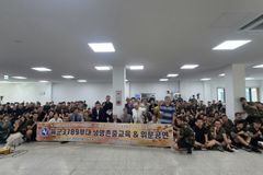 집중호우 피해 육군9사단 백마승리교회 복구 위한 위문공연 열려