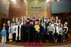 한일장신대, 개교 104주년 감사예배 및 제16회 명예박사 학위수여식 개최