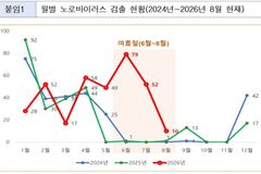 70배 치솟은 여름 노로바이러스…추석 연휴 감염 주의