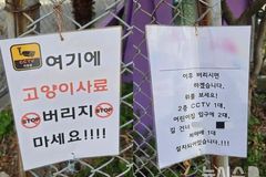 차량 밑 고양이 사료 방치에 차주 "수리비 청구"