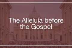 The Alleluia before the Gospel
