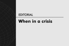 When in a crisis