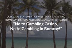 ‘No to gambling casino, no to gambling in Boracay!’