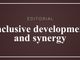 Inclusive development and synergy