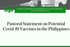 Pastoral statement on potential Covid-19 vaccines in the Philippines