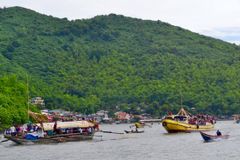 Talim Island parish holds grand fluvial procession
