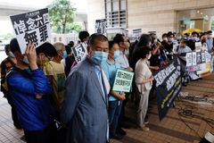 Hong Kong activists appear in court over banned Tiananmen vigil