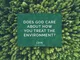 Does God Care About How You Treat the Environment?