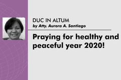 Praying for healthy and peaceful year 2020!