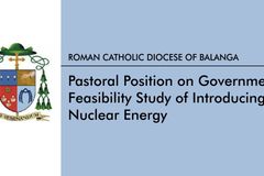 Pastoral position on gov’t feasibility study of introducing nuclear energy