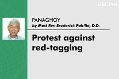 Protest against red-tagging