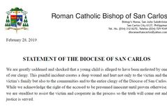 Statement of the Diocese of San Carlos