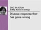 Disease response that has gone wrong