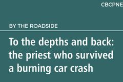 To the depths and back:  the priest who survived a burning car crash
