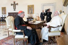 Pope Francis praises Cardinal George Pell’s dedication to the Church