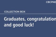 Graduates, congratulations and good luck!