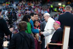 Families called to share joy, love, life with the world, pope says