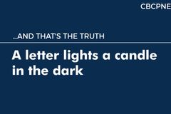 A letter lights a candle in the dark