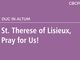 St. Therese of Lisieux, Pray for Us!