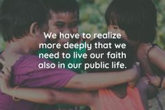 Giving witness to our faith in public