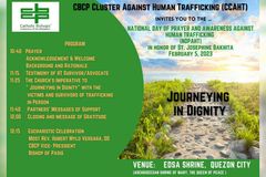 National day of prayer and awareness against human trafficking, pangungunahan ng CBCP