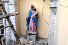 Statue of Mary untouched in earthquake that demolished cathedral in Turkey