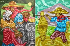 Franciscan brother’s paintings featured in QC art exhibit on ‘everyday heroes’