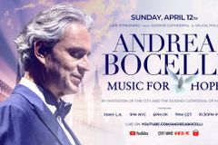 Andrea Bocelli will livestream Easter concert from Milan cathedral