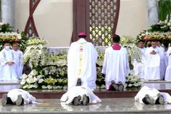 ‘Don’t be ashamed of your humble beginnings,” bishop tells priests